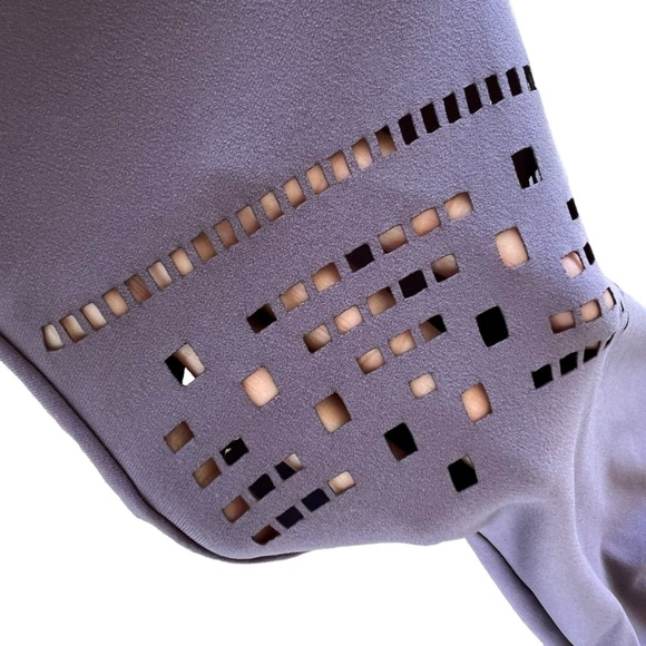 Sympli Canada Lagenlook Pull-Up Laser Cut Pants Lavender Size 10 GUC - Picture 5 of 10